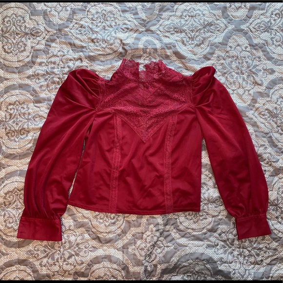 1955 Vintage Tops - Boutique Puffy Shoulder Top